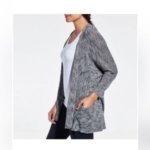 Calia by Carrie Underwood Gray Cardigan Sweater 2X